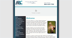Desktop Screenshot of abcwatersofteners.com