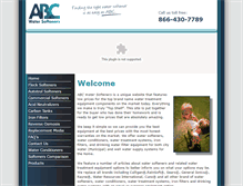 Tablet Screenshot of abcwatersofteners.com